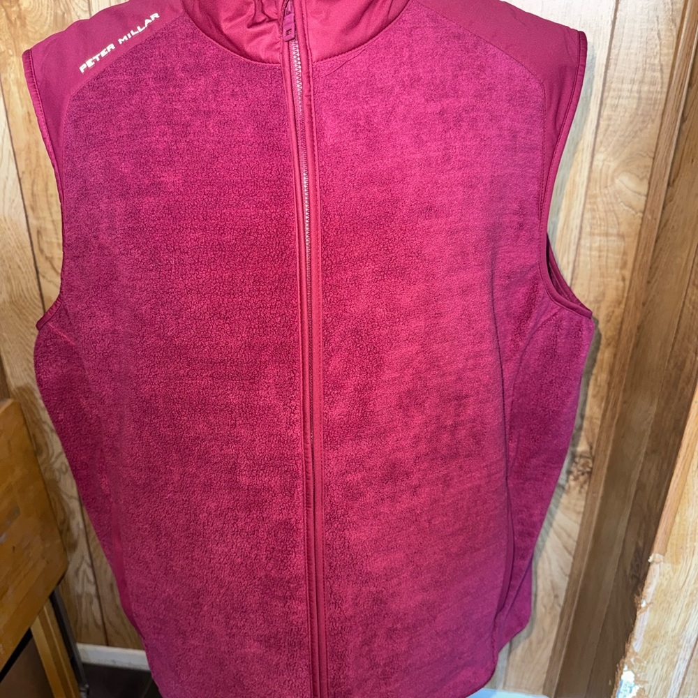 Peter Millar Crimson Fleece Vest